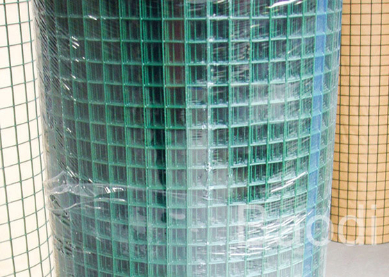 Le PVC vert a enduit le modèle soudé de place de grillage pour le jardinage/mines