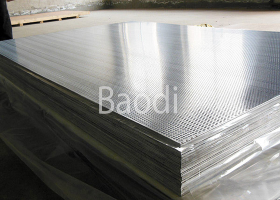 Tôle d'acier perforée en aluminium d'écran architectural avec le modèle de trou rond