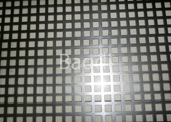 Feuillard perforé galvanisé par électro avec le modèle de perforation rectangulaire, plaque d'acier perforée
