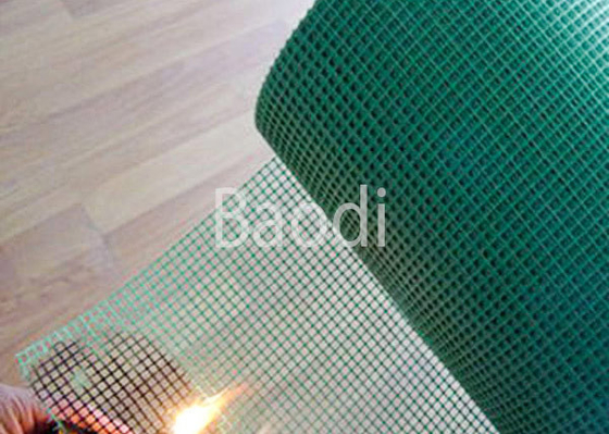 Petit pain vert de haute résistance de maille d'écran de mouche ignifuge avec 500 - 3000 millimètres de taille