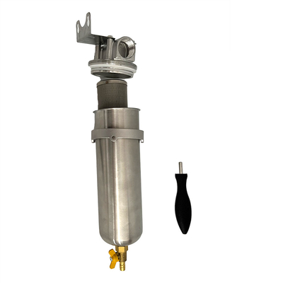 Filtre de tuyauterie en acier inoxydable durable avec fonction de préfiltration de l'eau et pression nominale Capacité 2000ml