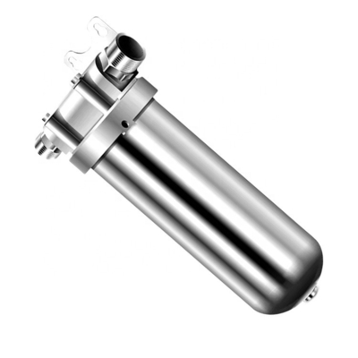 Préfiltre en acier inoxydable polissé de 10 pouces pour système de purification en acier à flux de qualité commerciale lourde