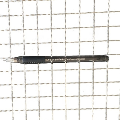 Tissus de protection de la maille de tissage personnalisé Grille tissée à grille galvanisée Marine Crimped Mesh de fil de fer pour escalier
