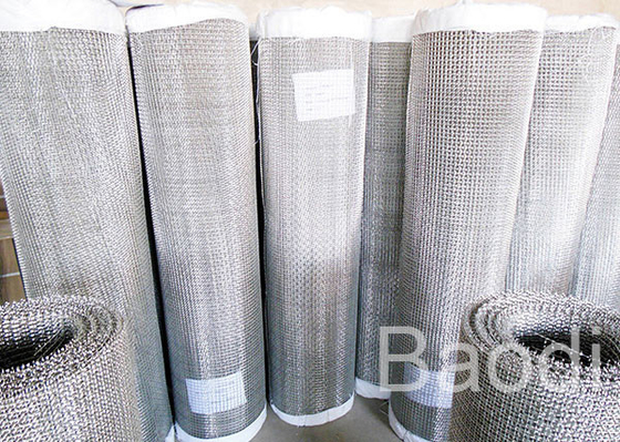 L'acier doux a serti par replis le tissu tissé galvanisé par électro de grillage comme filtre pour le tamisage