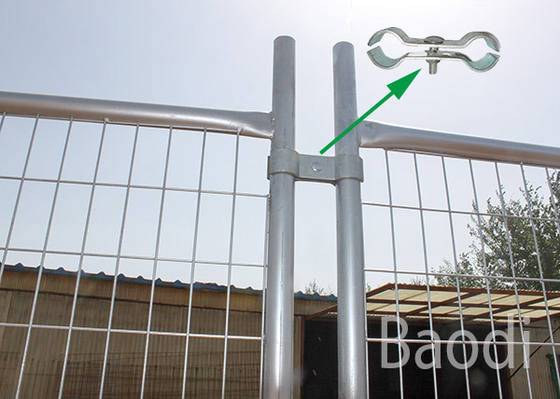 Événement provisoire galvanisé démontable clôturant avec le cadre rond/maillage de soudure