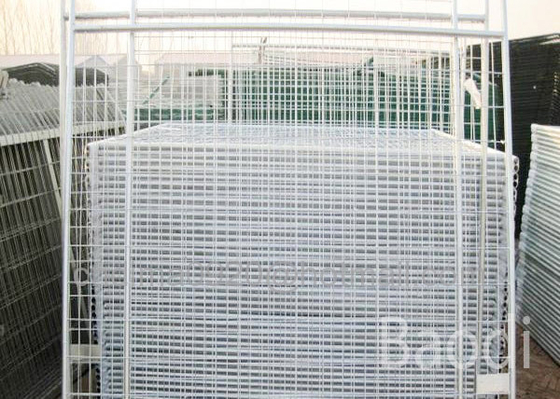 barrière provisoire galvanisée par tuyau de 40mm, clôture de sécurité provisoire de taille de 2,1 x de 2.4m