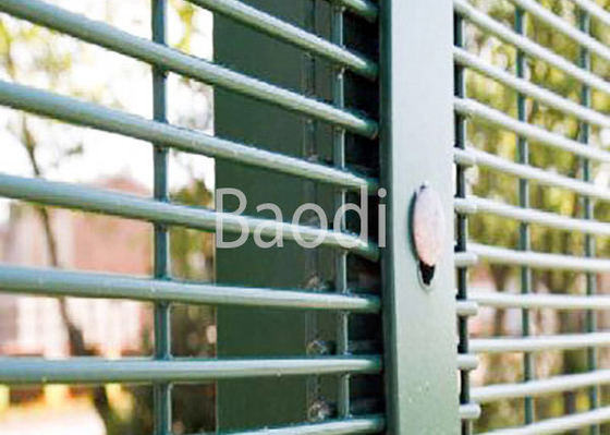 Anti barrière enduite en plastique soudée de maille de montée pour des environnements de haute sécurité