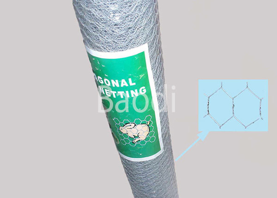 Acier au carbone hexagonal de grillage de poulet galvanisé par électro pour la barrière de volaille