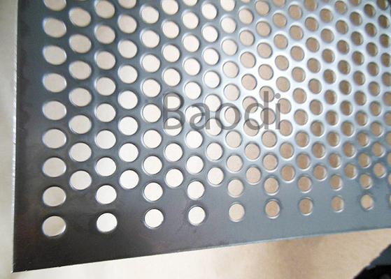 Tôle d'acier perforée de trou rond 1m x 2m pour le tamis filtrant chimique