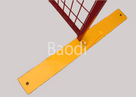 Maille provisoire soudée de fil enduite par vinyle clôturant facilement installé pour la construction
