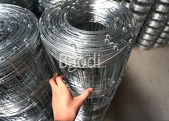 Barrière tissée galvanisée Rolls 6" de gisement de fil en métal clôture agricole de l'espace de trou de maille