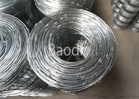 Ferme tissée par noeud de joint de charnière clôturant la taille de Rolls de 0.8m au grillage en acier de 1.8m