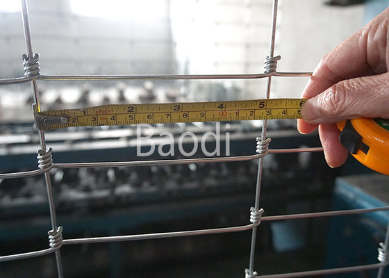 Ferme tissée par noeud de joint de charnière clôturant la taille de Rolls de 0.8m au grillage en acier de 1.8m