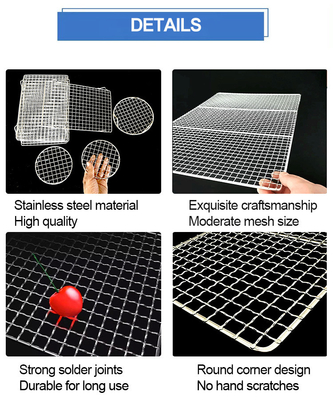 Plateau de cuisson en acier inoxydable à grille en acier soudé à maillage lourd