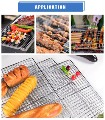 Plain Weave Durable Barbecue Rack Grill Rack Longueur 260 / 300mm Le meilleur choix pour les barbecues et la cuisson en plein air