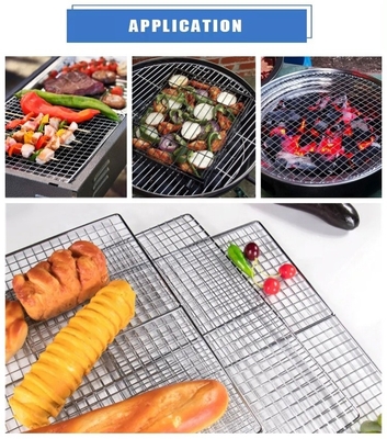 2cm/5cm Jambes/pieds Barbecue mesh antiadhésif Construction métallique pratique pour un nettoyage facile et un barbecue parfait