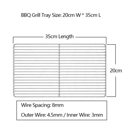 Rack de cuisson en acier inoxydable personnalisé pour le gril au charbon de bois Grillage expert Fait sans effort et résistant à la chaleur