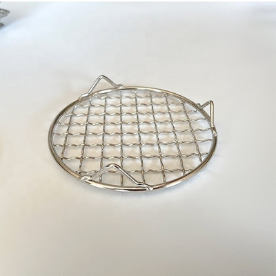Grill rack pliable portable La solution essentielle pour le camping Barbecues arrière-cour Ronde/Forme de panneau rectangulaire