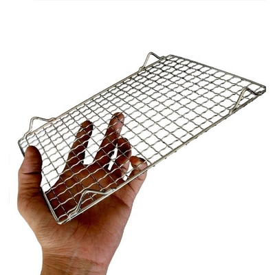 Meshes Accessoire de type pliable portable barbecue filet de fil pour l'extérieur facile et les voyages