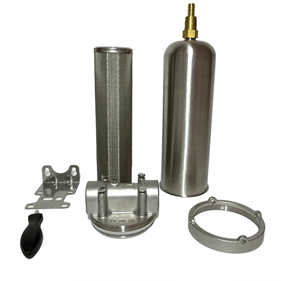 10&quot; en acier inoxydable cartouche unique de filtre de logement pour la filtration industrielle lourde de 1600 GPD débit