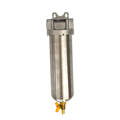 Langue d'exploitation anglaise 20 pouces en acier inoxydable 304 Filtre à eau de tuyauterie mince pour les solutions domestiques 15 T/H débit