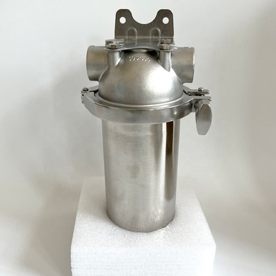 Filtre de sédiments en acier inoxydable à rotation descendante de 40 microns pour l'eau du robinet domestique claire