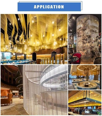 Les rideaux en maille en aluminium sont la solution décorative idéale pour les espaces modernes et contemporains