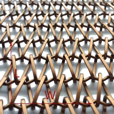 Partitions en treillis métalliques en tissu Traverser la tige Dia 1,5 mm Surface ouverte 69.6% La solution ultime pour créer des espaces modernes