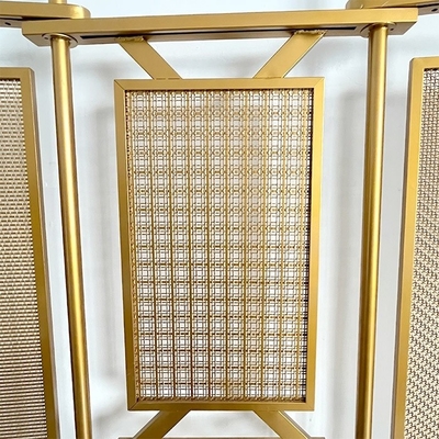 Espace fonctionnel bâtiment grilles murales ornementales en treillis métalliques avec service de traitement de flexion de longueur personnalisé