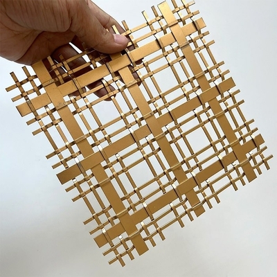 Espace fonctionnel bâtiment grilles murales ornementales en treillis métalliques avec service de traitement de flexion de longueur personnalisé