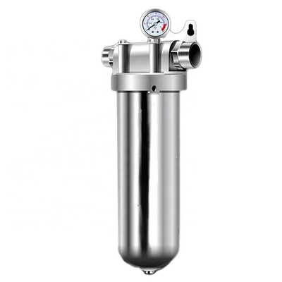 Langue de fonctionnement anglaise Préfiltre en acier inoxydable de 20 pouces pour la filtration de l'eau résidentielle