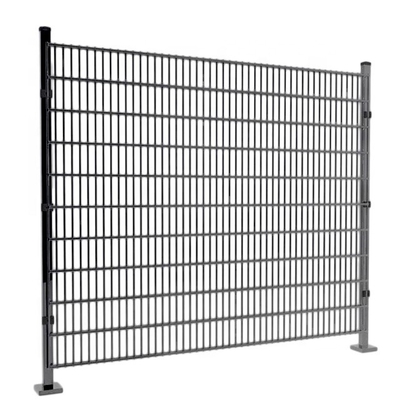 Clôture en PVC revêtue de 3D courbée en treillis métalliques soudés