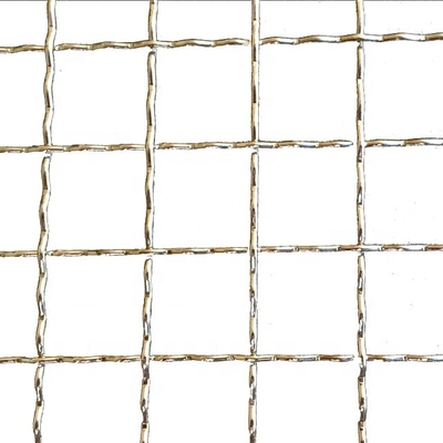 Écrans architecturaux Grille en fer tissé Grille en aluminium filet de fil encrémé pour traitement de soudage de plafond