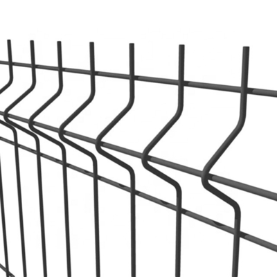 Plaques de clôture en PVC vert direct enduit en 3D en treillis métalliques soudés incurvés