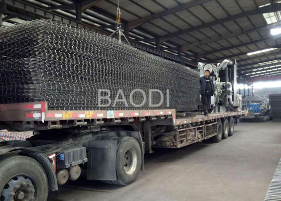 Maille concrète soudée en métal, tailles carrées de renfort concret de grillage de grille