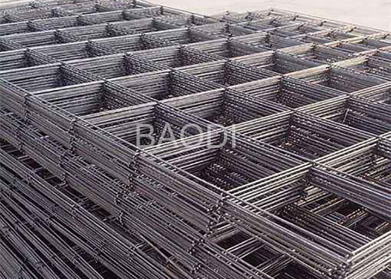 Maille concrète soudée en métal, tailles carrées de renfort concret de grillage de grille
