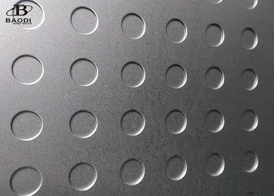 Maille perforée ronde décorative en métal de modèle de trou d'acier au carbone