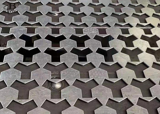 Maille perforée en métal de perforation rectangulaire de l'épaisseur 0.5-3.5mm de feuille