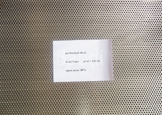 Acier inoxydable en aluminium 1X2M Perforated Metal Mesh de modèle rond