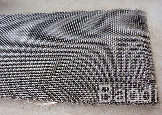 Armure toile de extraction Mesh Galvanized Wire serti par replis