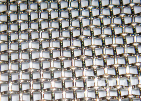 Grillage serti par replis inoxydable décoratif de construction de l'écran 1.6mm
